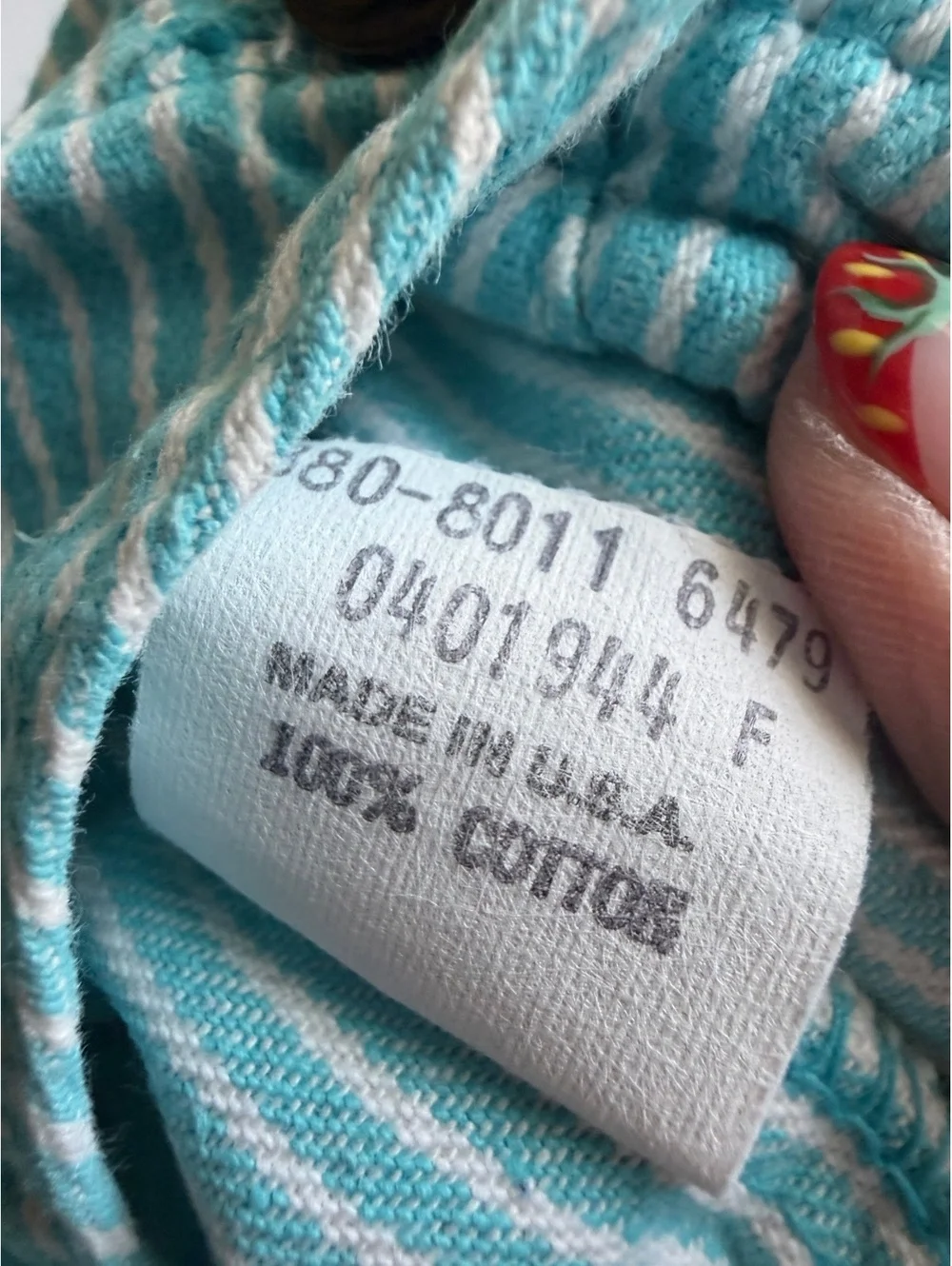 Vintage USA OshKosh B'Gosh Aqua Striped Overalls 3-6M